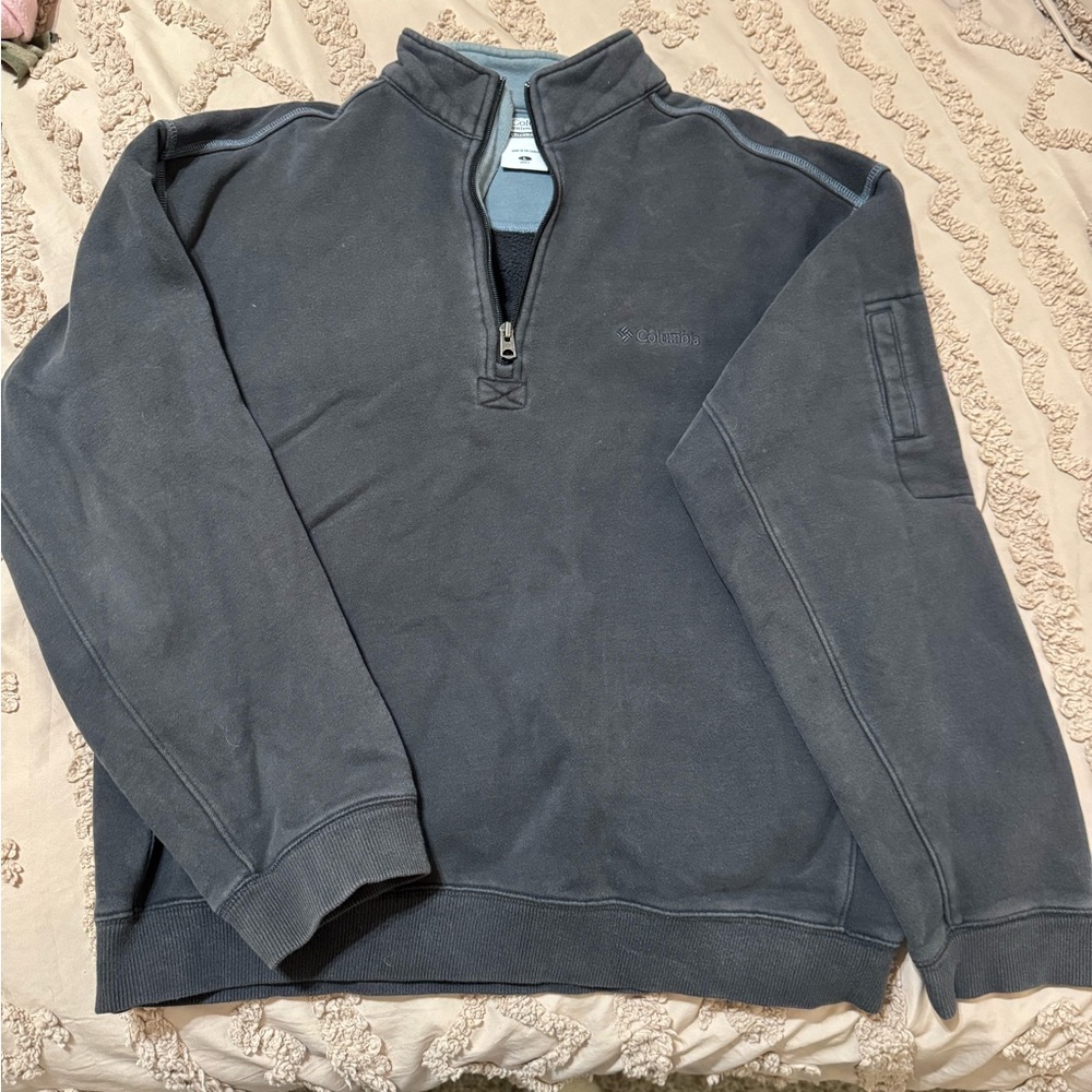 Columbia Men's Dark Gray Zip-Up Sweater